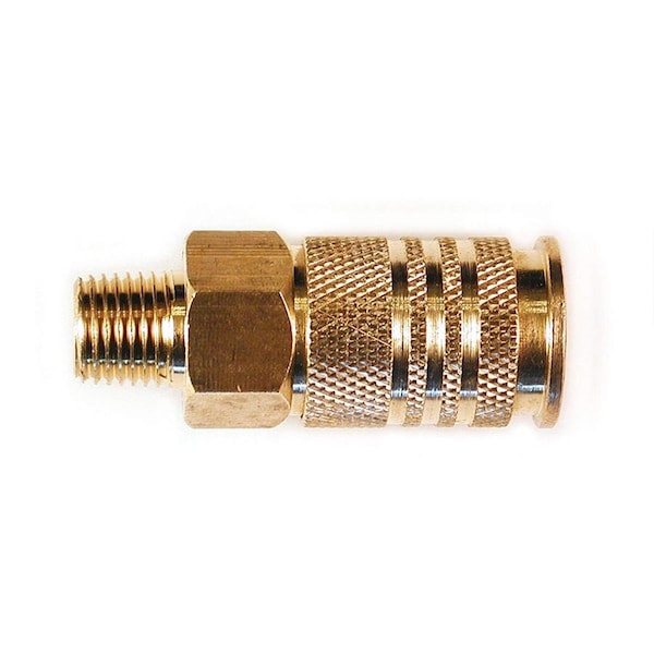 Tinkertools 0.25 x 0.25 in. Universal Brass Coupler with Male NPT TI2637523 - main